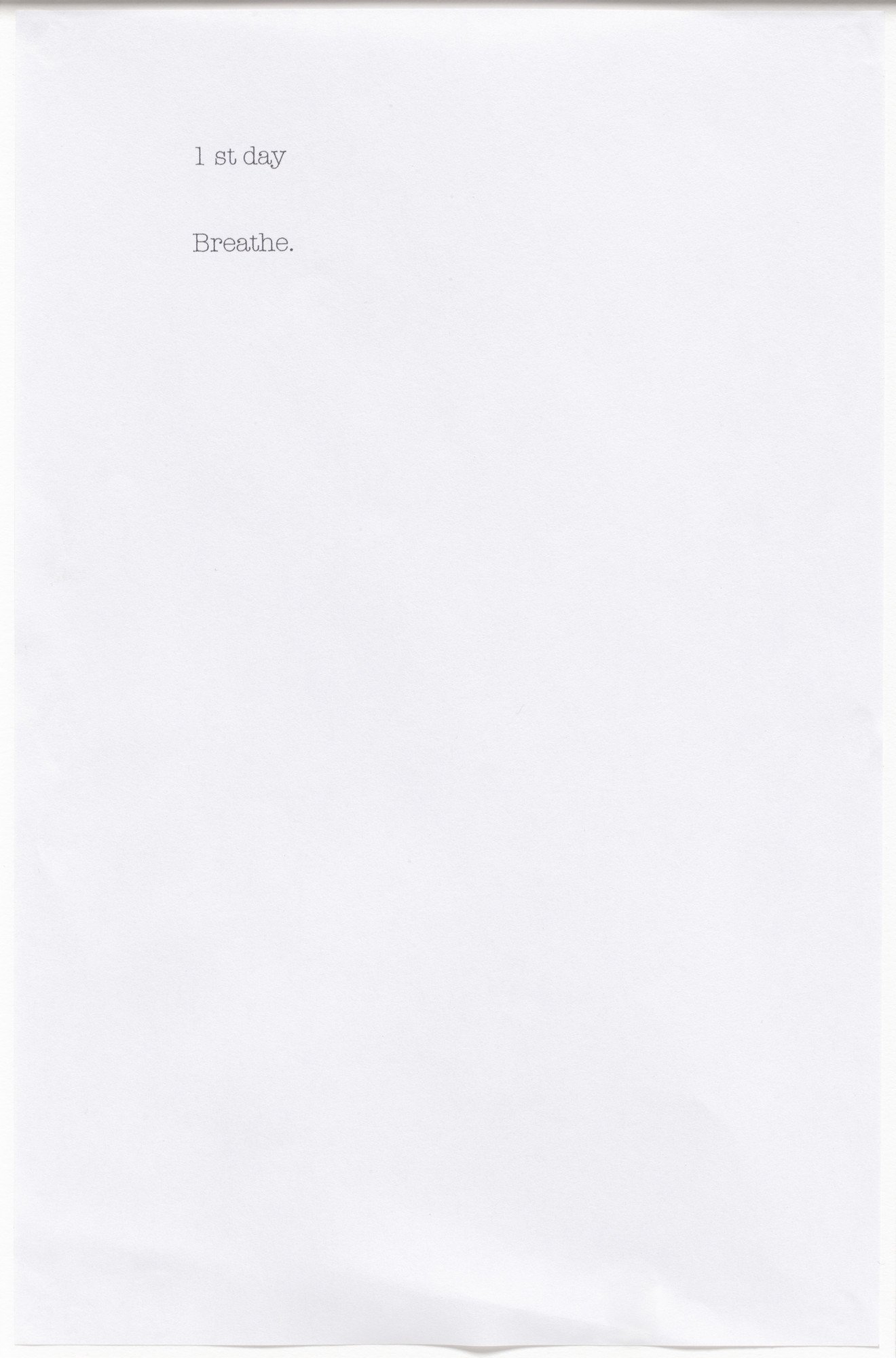 Yoko Ono. Typescript for Do It Yourself Fluxfest Presents Yoko Ono & Dance Co.