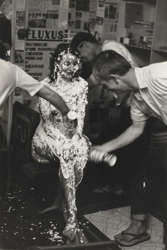 Lick Piece (1962), performed during Fully Guaranteed 12 Fluxus Concerts, Canal Street, New York, May 9, 1964