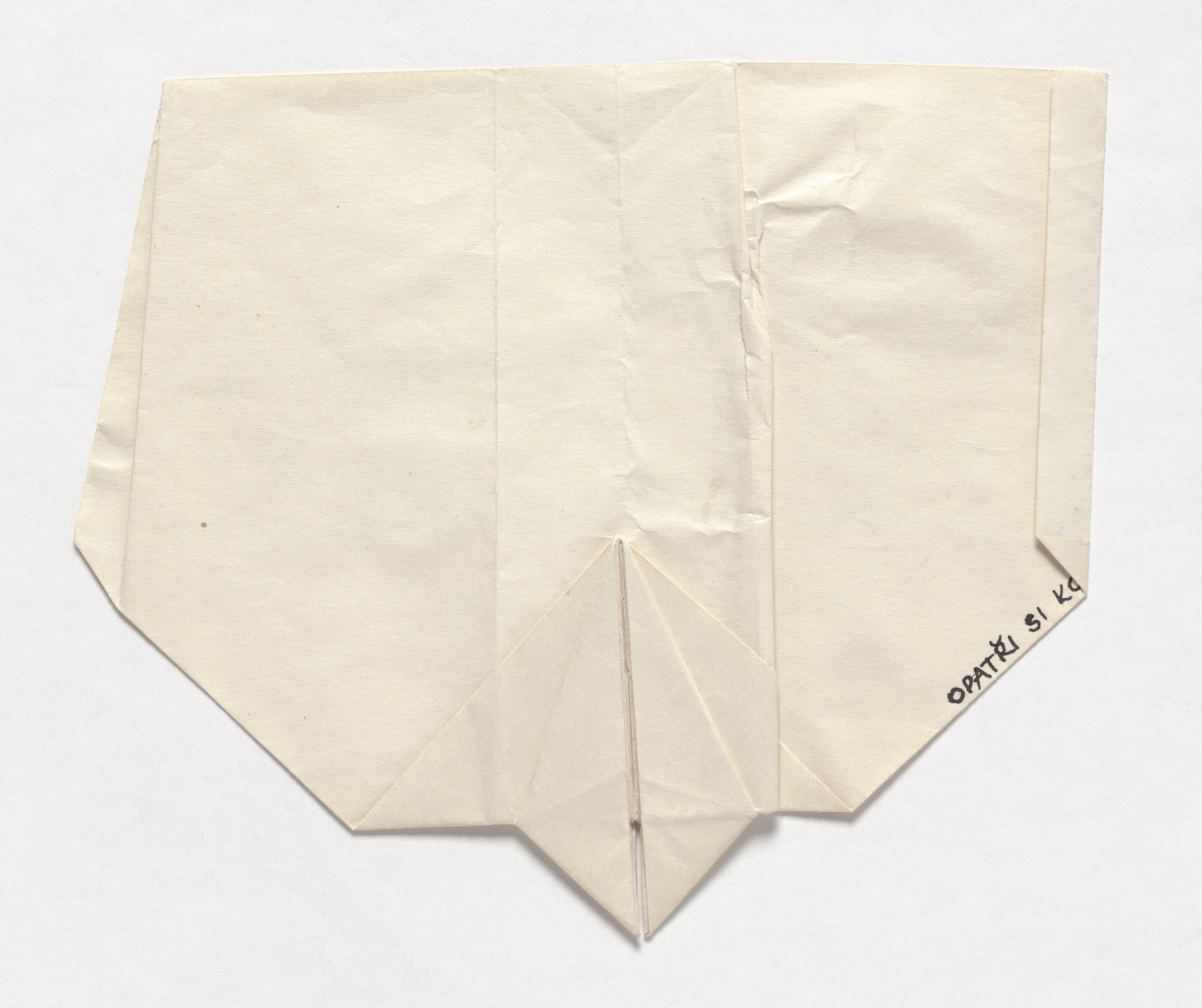 Milan Knížák. Paper Glider. 1965