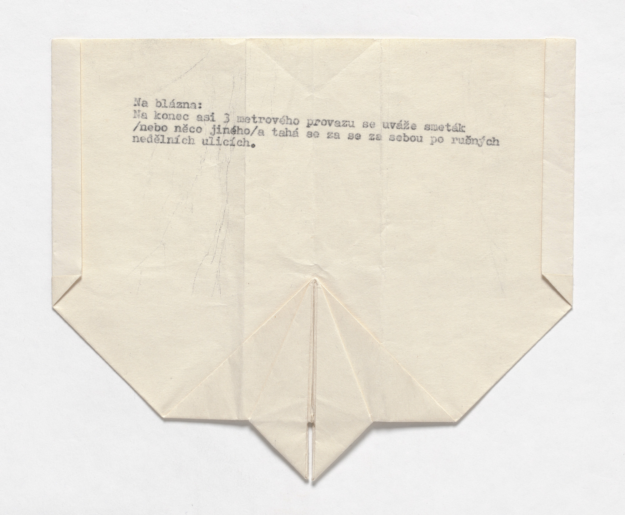 Milan Knížák. Paper Glider