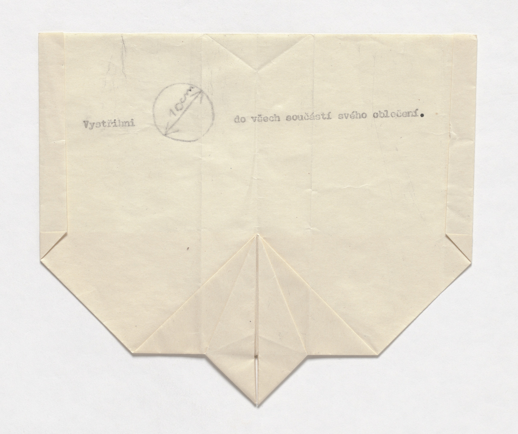 Milan Knížák. Paper Glider. 1965