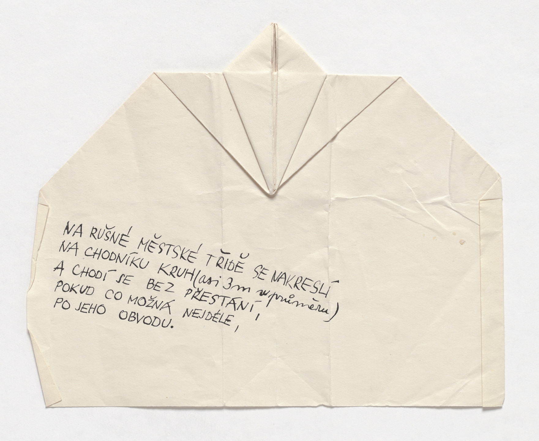 Milan Knížák. Paper Glider. 1965