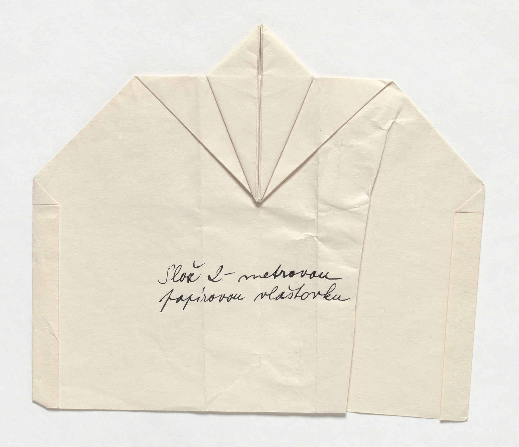 Milan Knížák. Paper Glider. 1965