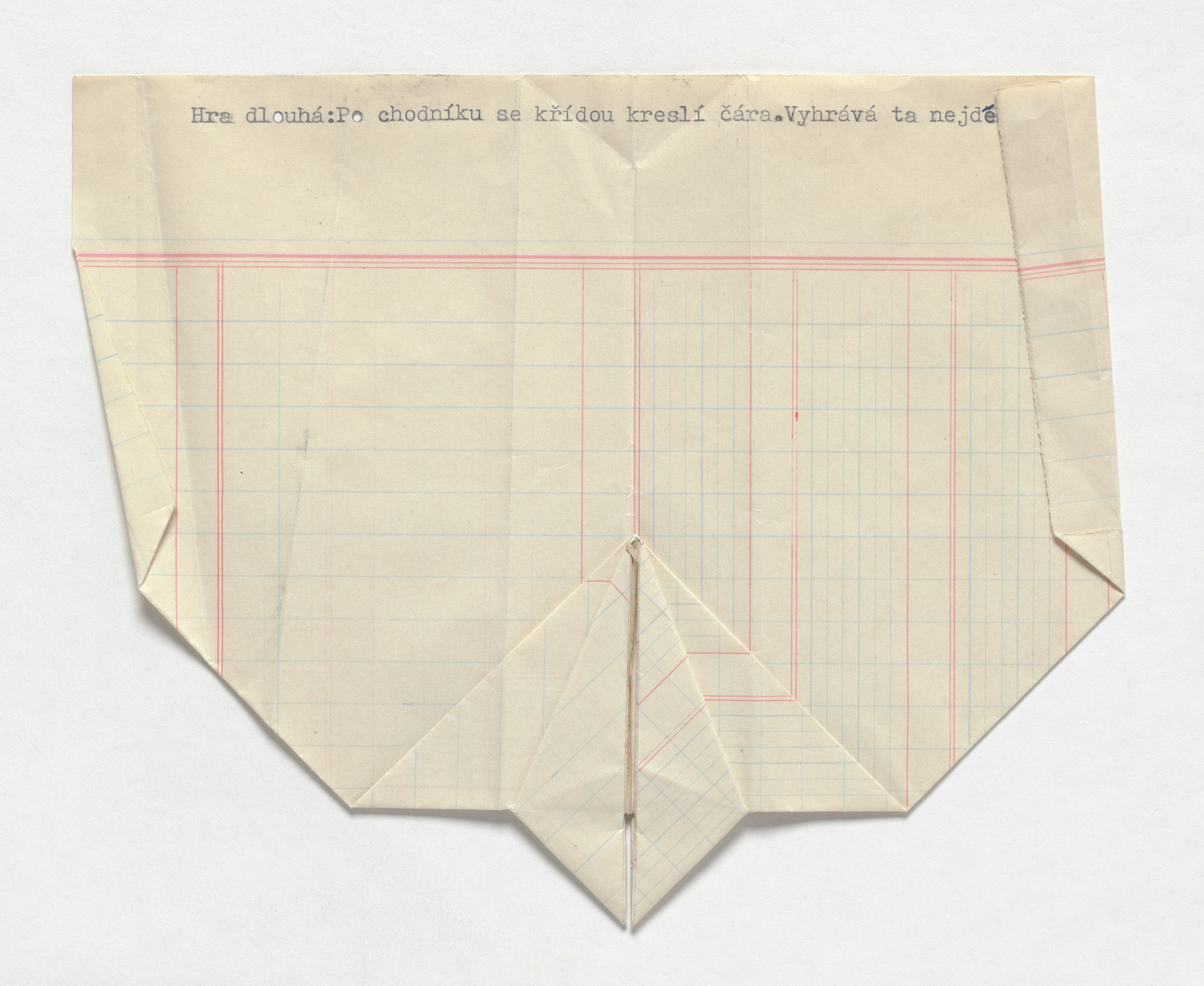 Milan Knížák. Paper Glider. 1965