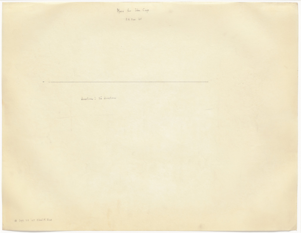 Music for John Cage