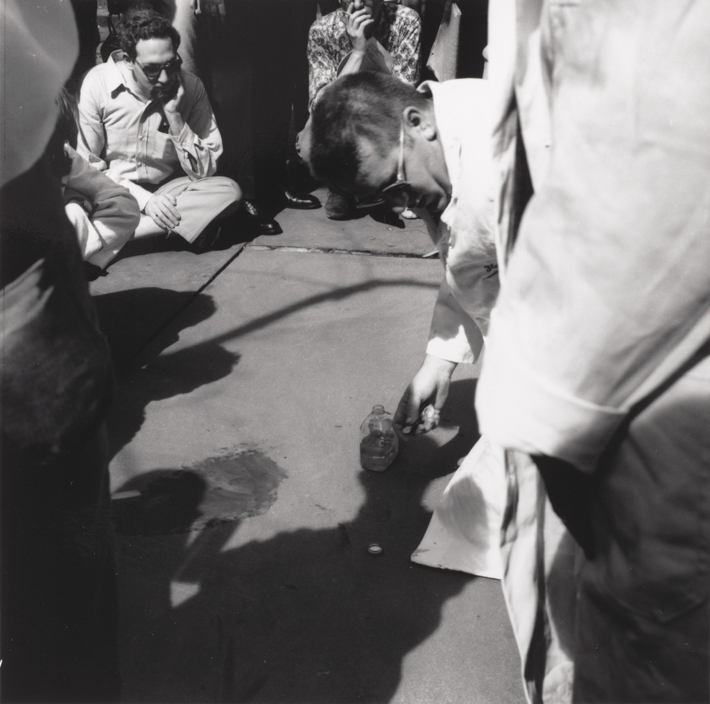 Street Cleaning Event (1964), performed during Fluxfest Presents Hi Red Center Street Cleaning Event, Grand Army Plaza, New York, June 11, 1966