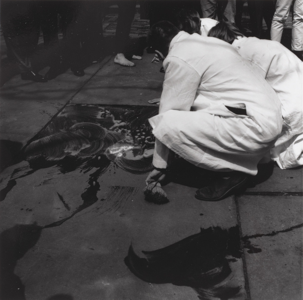 Street Cleaning Event (1964), performed during Fluxfest Presents Hi Red Center Street Cleaning Event, Grand Army Plaza, New York, June 11, 1966