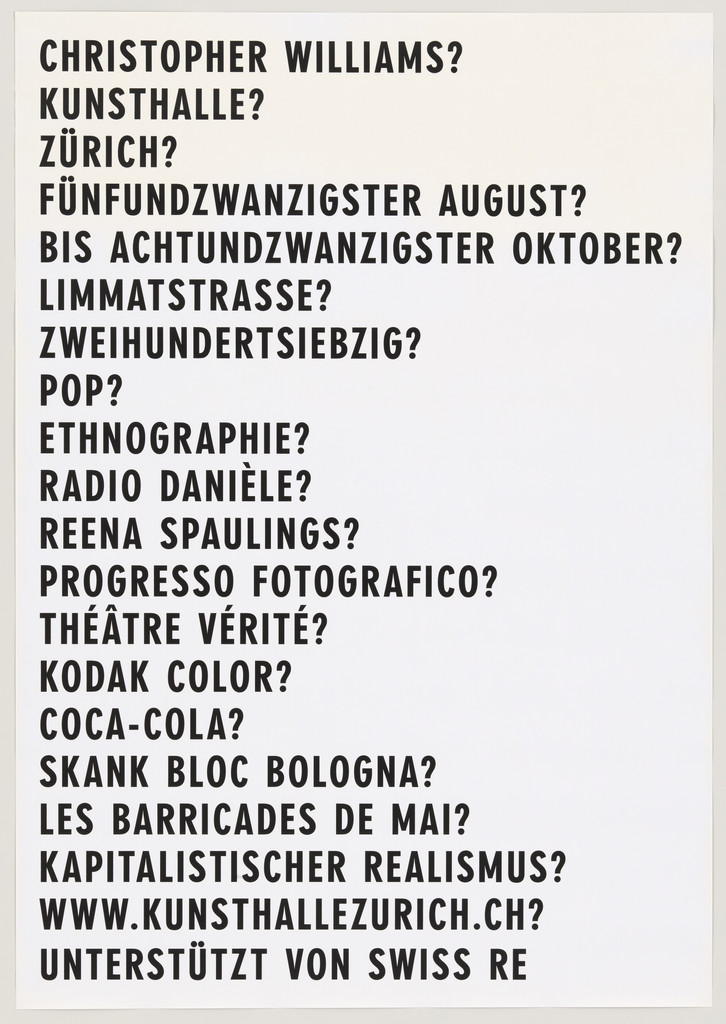 Untitled (Kunsthalle Zürich (Opening), Switzerland, 2007)