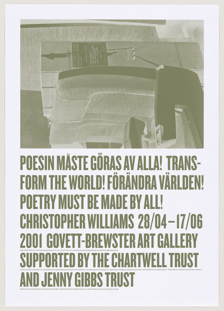 Untitled (Govett-Brewster Art Gallery, New Plymouth, New Zealand, 2001)