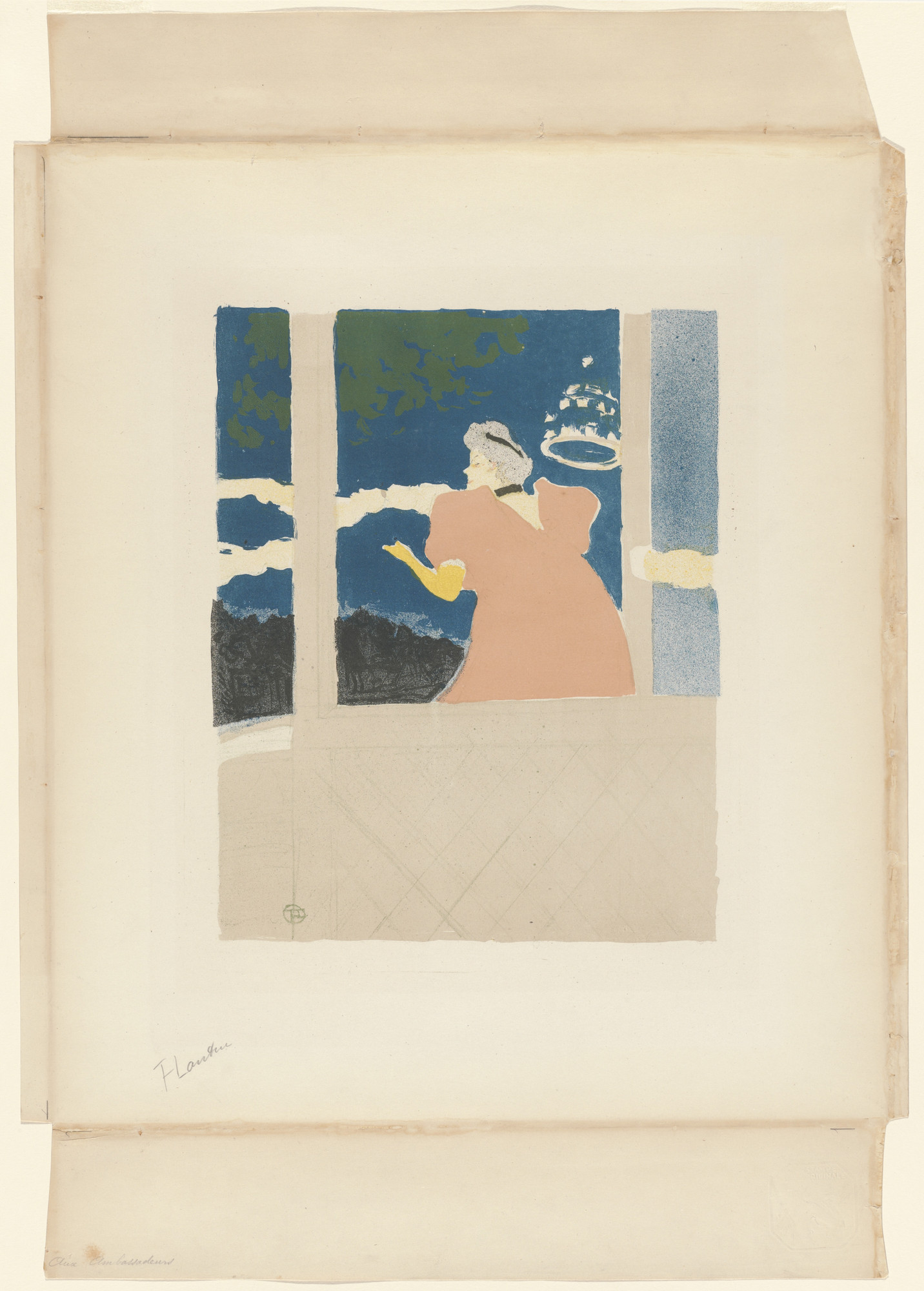 Henri de Toulouse-Lautrec. At the Ambassadeurs (Aux Ambassadeurs)