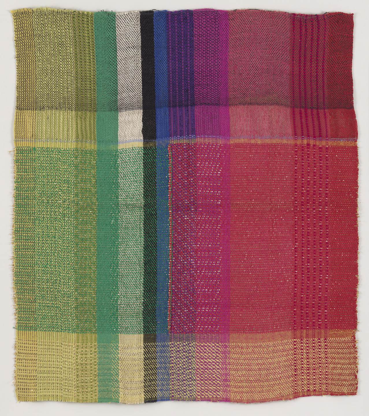 Dorothy Liebes. Mexican plaid woven textile. c. 1940