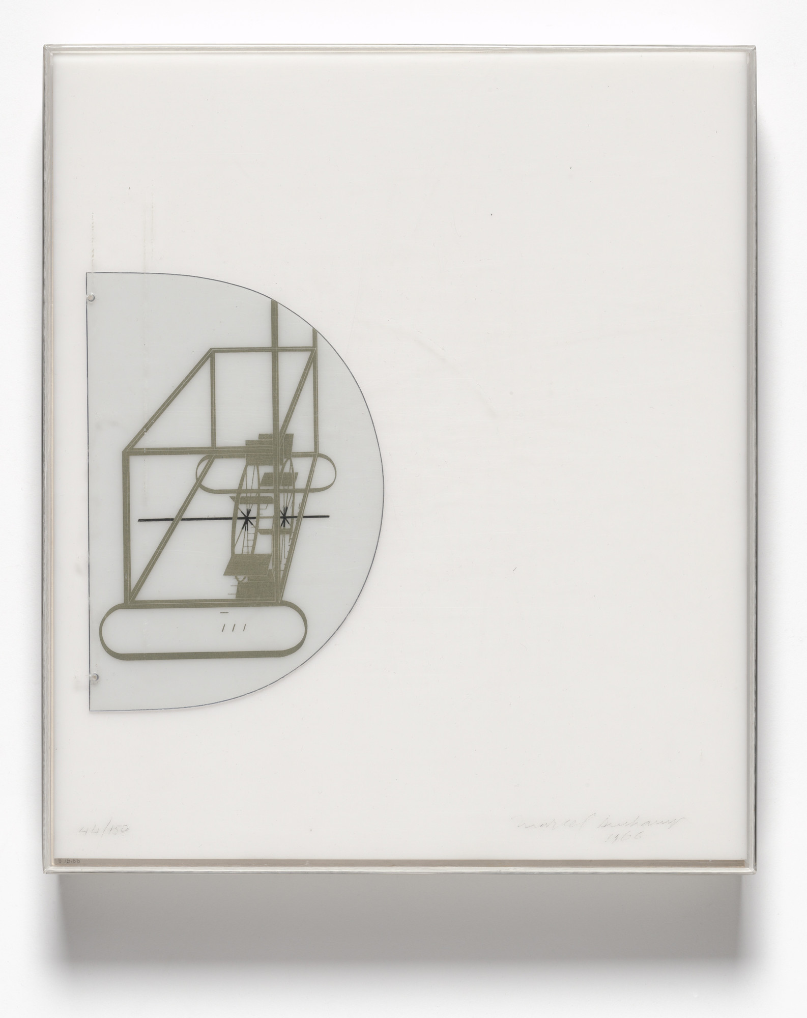 Marcel Duchamp. Cover for À l'Infinitif (La Boîte Blanche