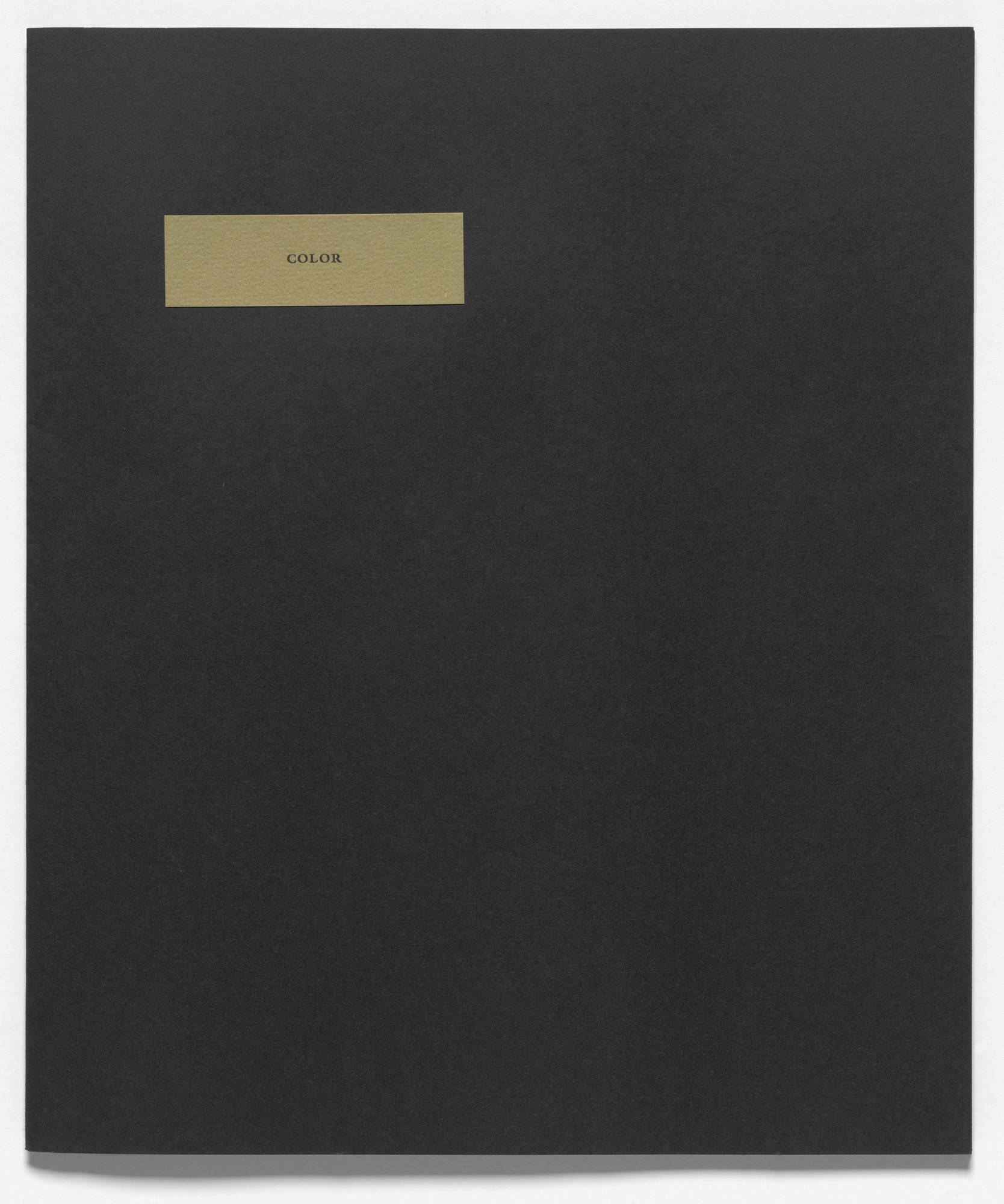 Marcel Duchamp. Color from À l'Infinitif (La Boîte Blanche) ( In the Infinitive [The White Box] )