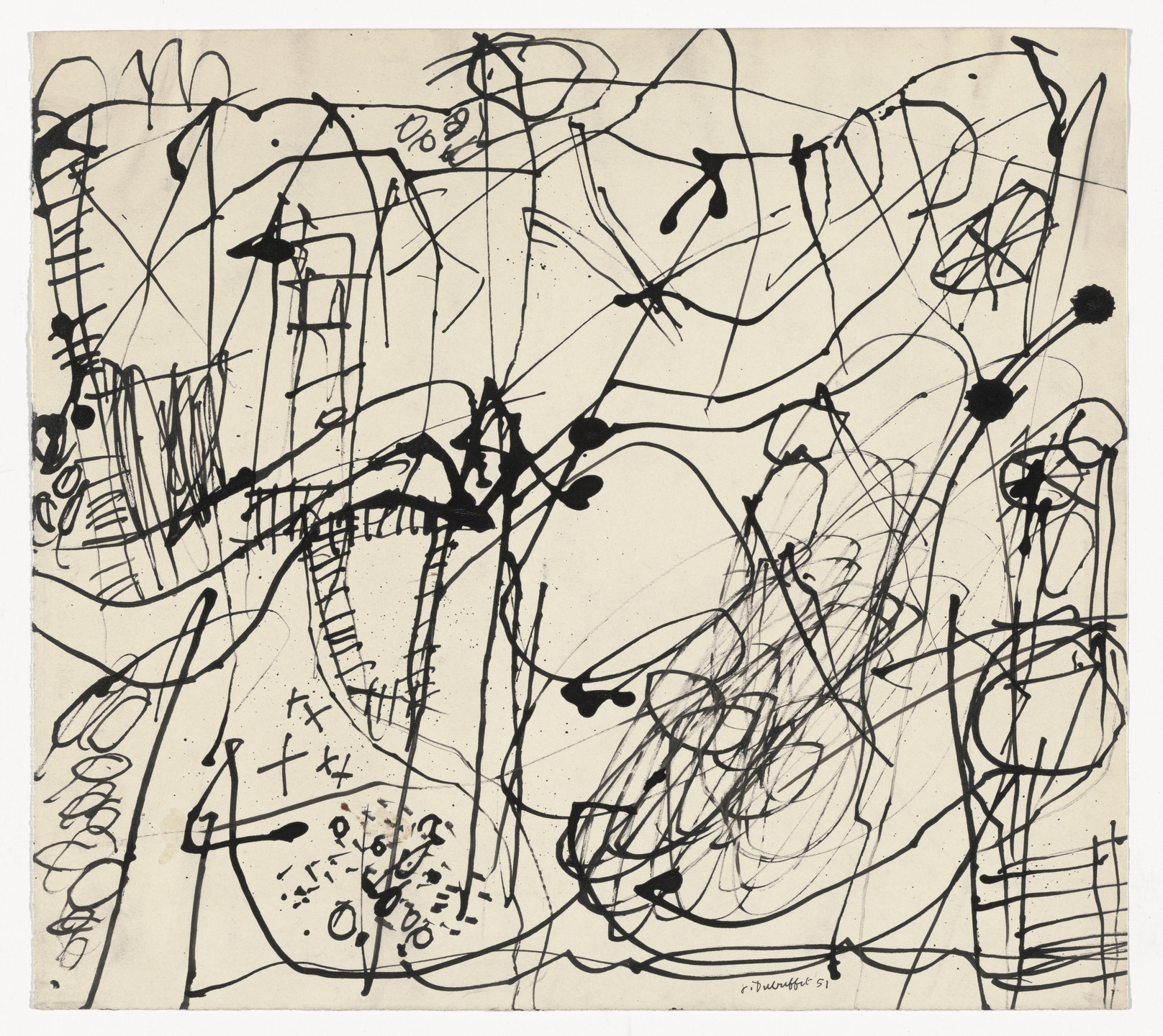 Jean Dubuffet. Landscape (Paysage). 1951