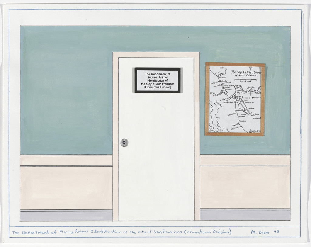 The Department of Marine Animal Identification of the City of San Francisco (Chinatown Division); The American Acclimatization Society; The San Francisco Bay Authority – Plankton Research Station, Mark Dion, 1998