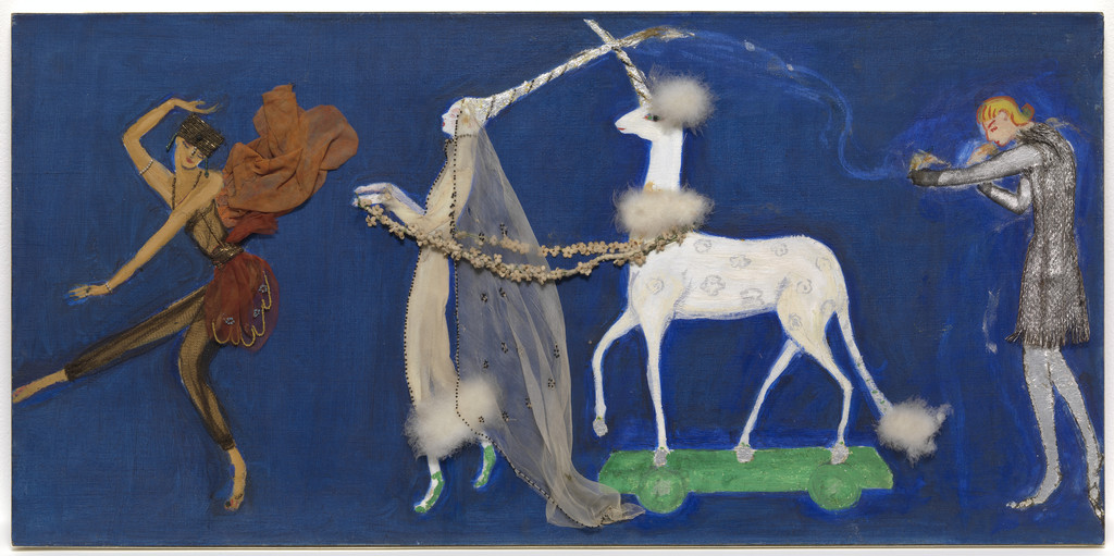 Costume design (Procession: Zizim of Persia, Agnes of Bourganeuf, the Unicorn, and Pierre d’Aubusson) for artist's ballet Orphée of the Quat-z-arts