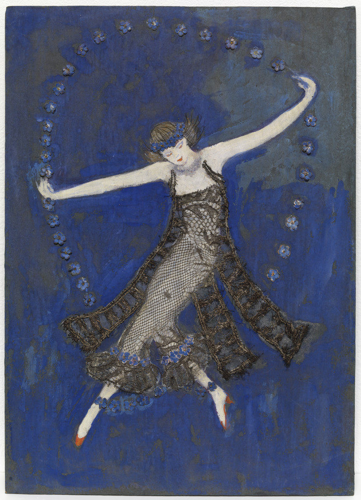 Costume design (Georgette) for artist's ballet Orphée of the Quat-z-arts