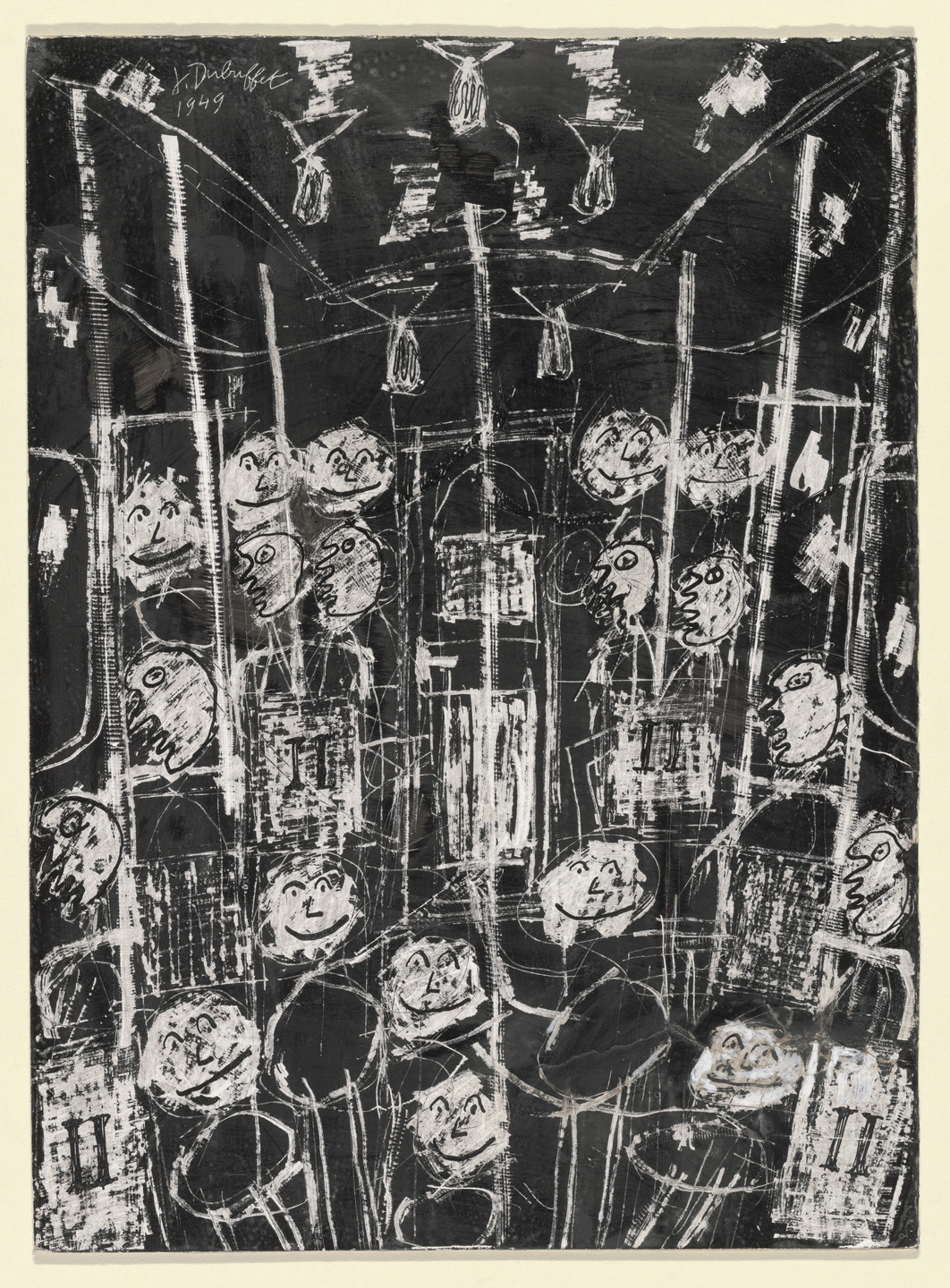 Jean Dubuffet. Subway (Métro). 1949