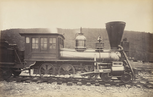 Unidentified photographer. Untitled, Pennsylvania Railroad Engine. c. 1868