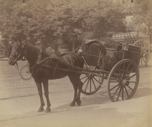 Eugène Atget. Voiture -- Poste. 1899-1900 | MoMA