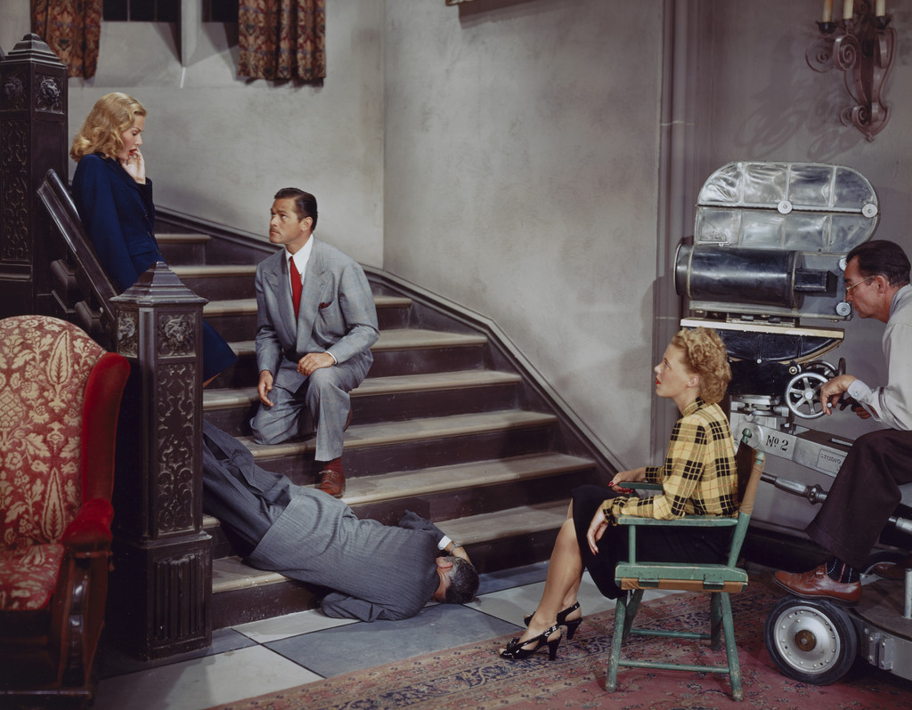 June Vincent and Alan Curtis During a Screen Test