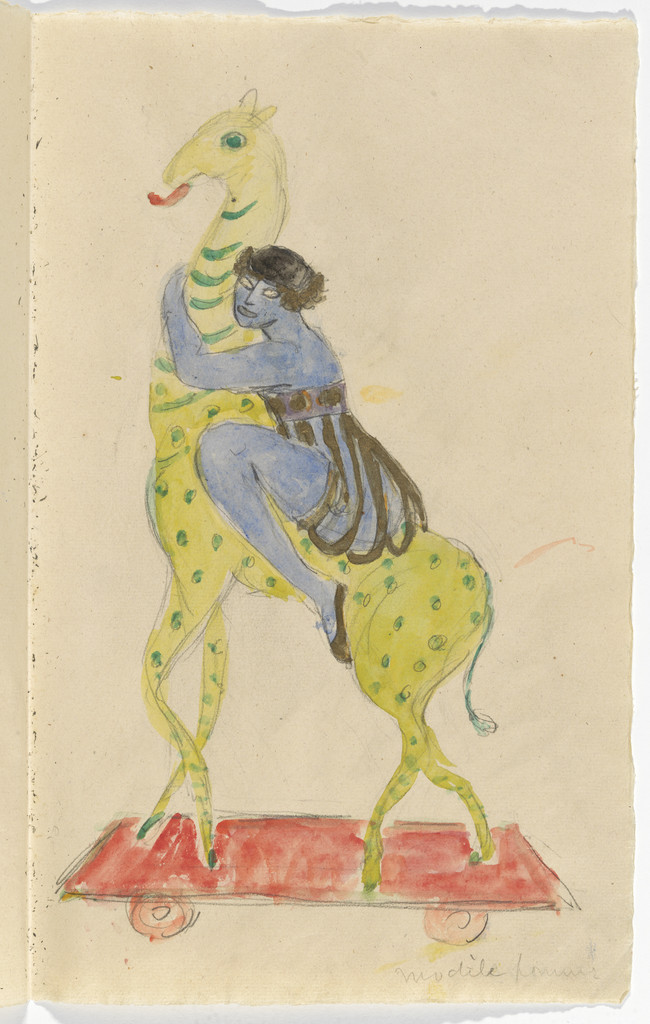 Costume design (Modele homme) for artist's ballet Orphée of the Quat-z-arts, Florine Stettheimer, c. 1912
