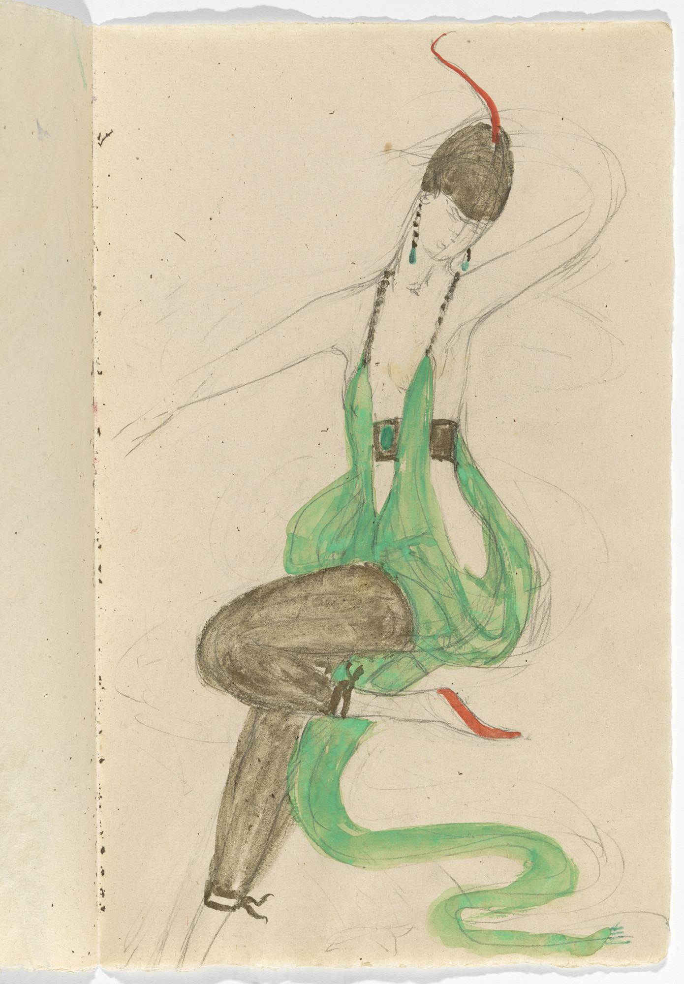Florine Stettheimer. Costume design for artist's ballet Orphée of the Quat-z-arts