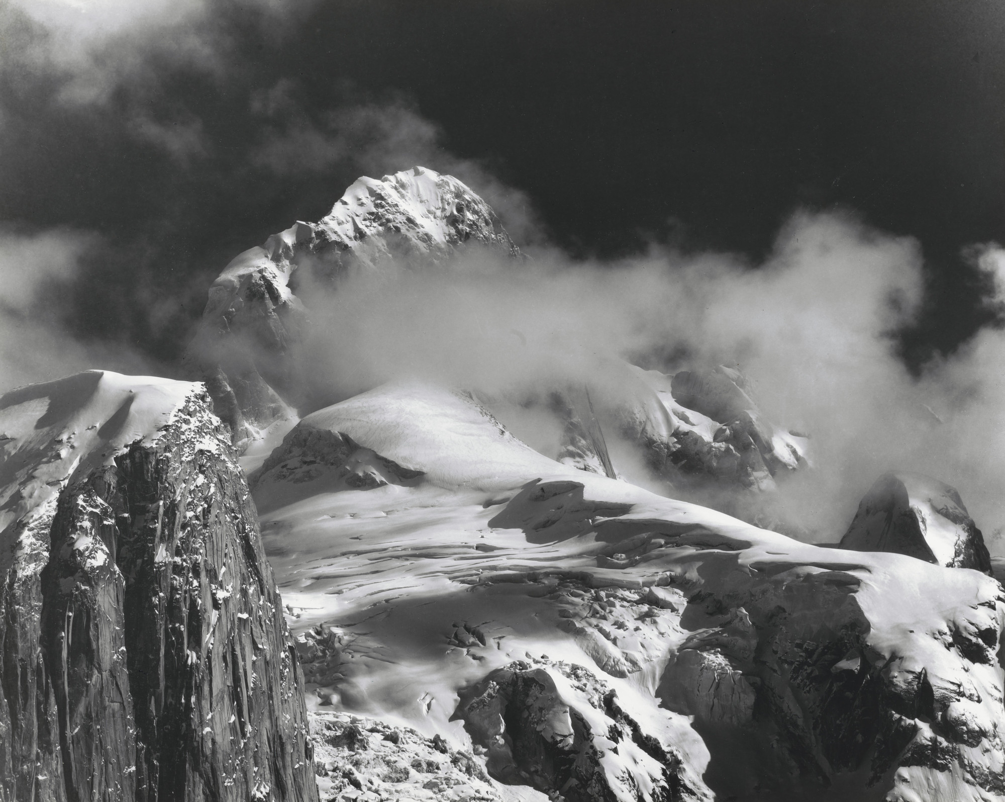 Bradford Washburn. The Moose's Tooth, a 10,000' Unclimbed Peak Just Southeast of Mt. McKinley, Alaska