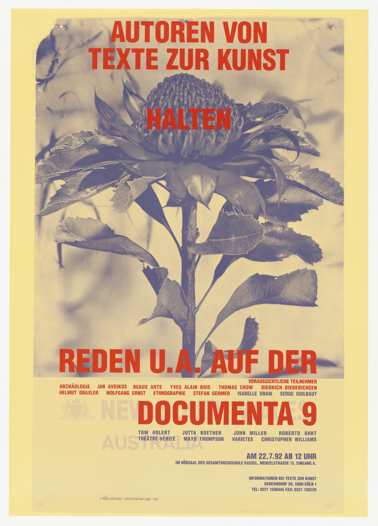 Untitled (Texte zur Kunst, Kassel, Germany, 1992)