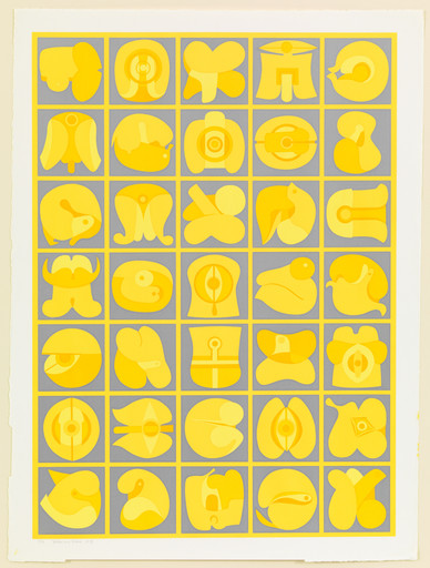 Yellow and Silver A-B from an untitled series
