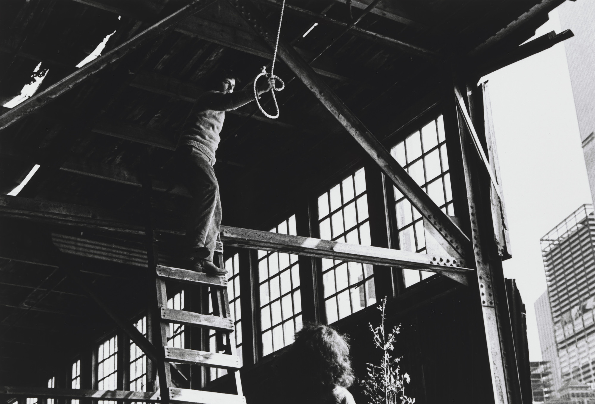 Gordon Matta-Clark, Harry Shunk, János Kender. Parked Island Barges on the Hudson. 1971