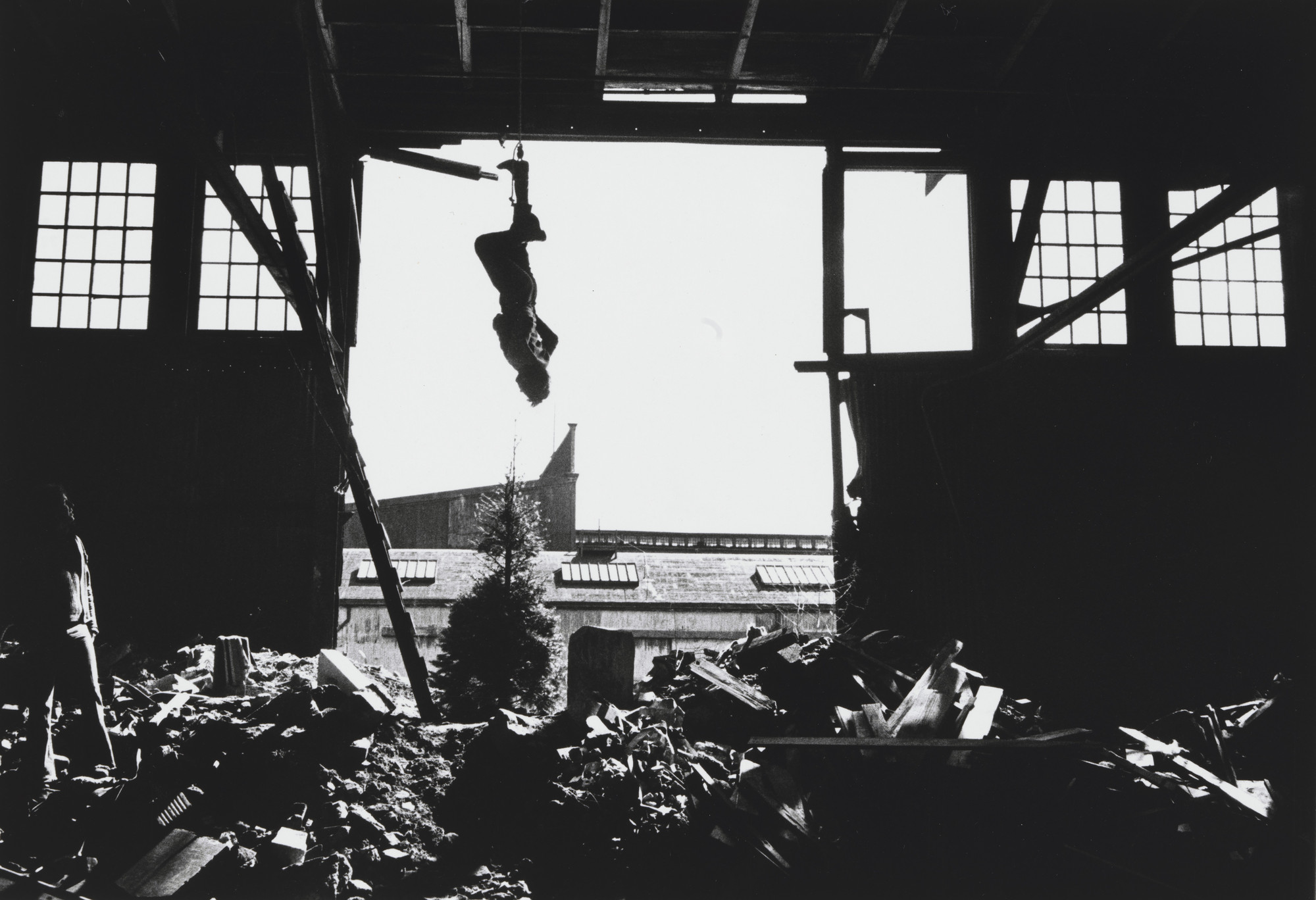 Gordon Matta-Clark, Harry Shunk, János Kender. Parked Island Barges on the Hudson. 1971