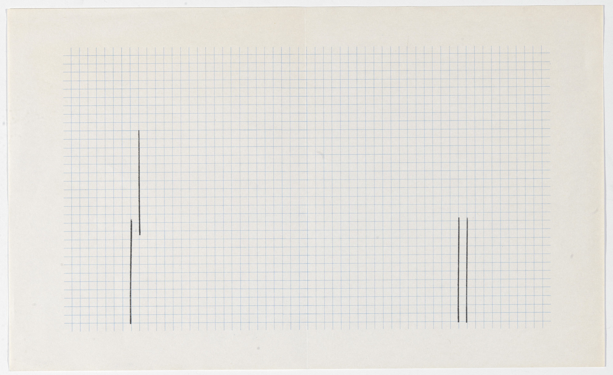 Peter Downsbrough. Untitled. 1973–74