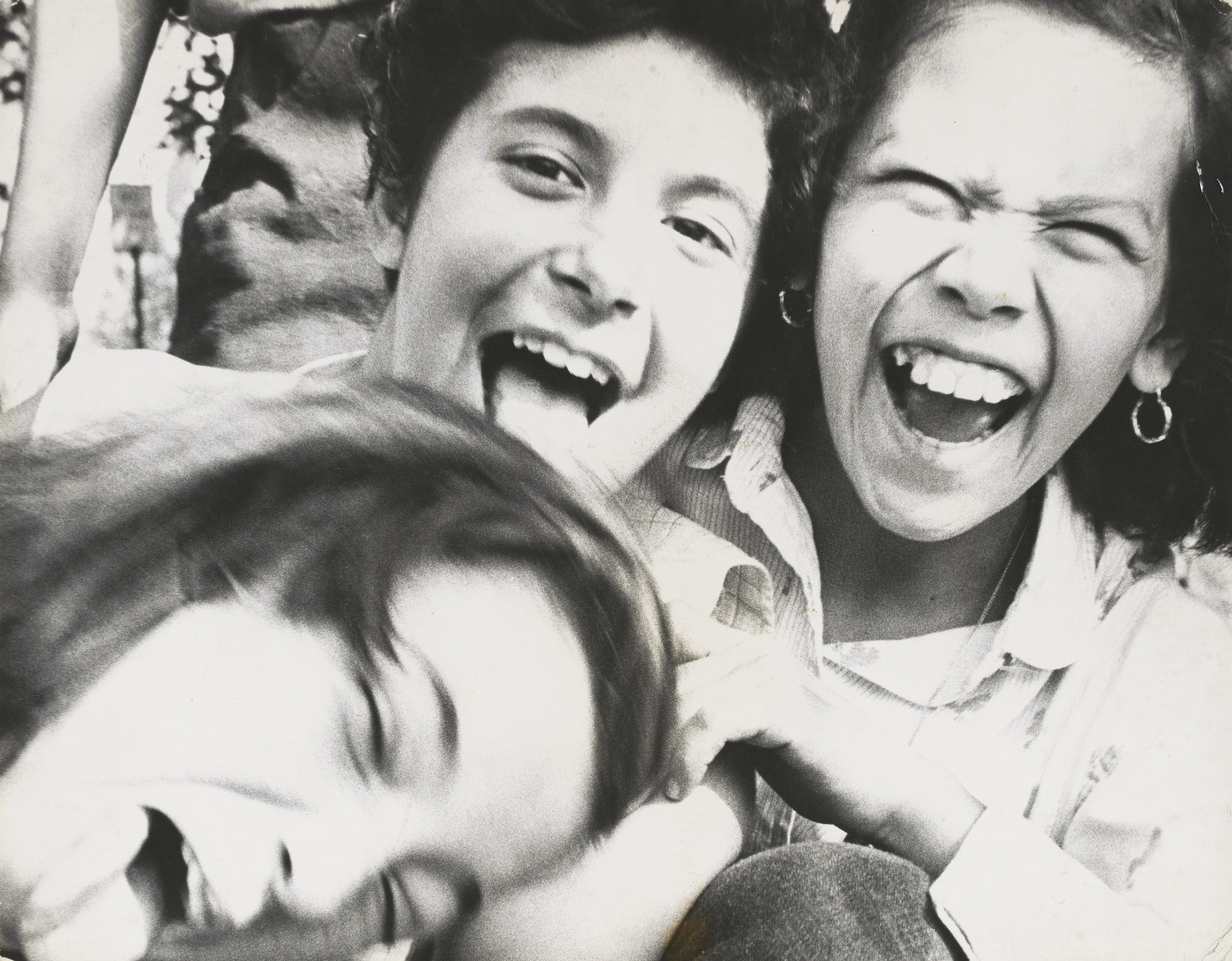 William Klein. Three Girls Laughing and Tongues, New York