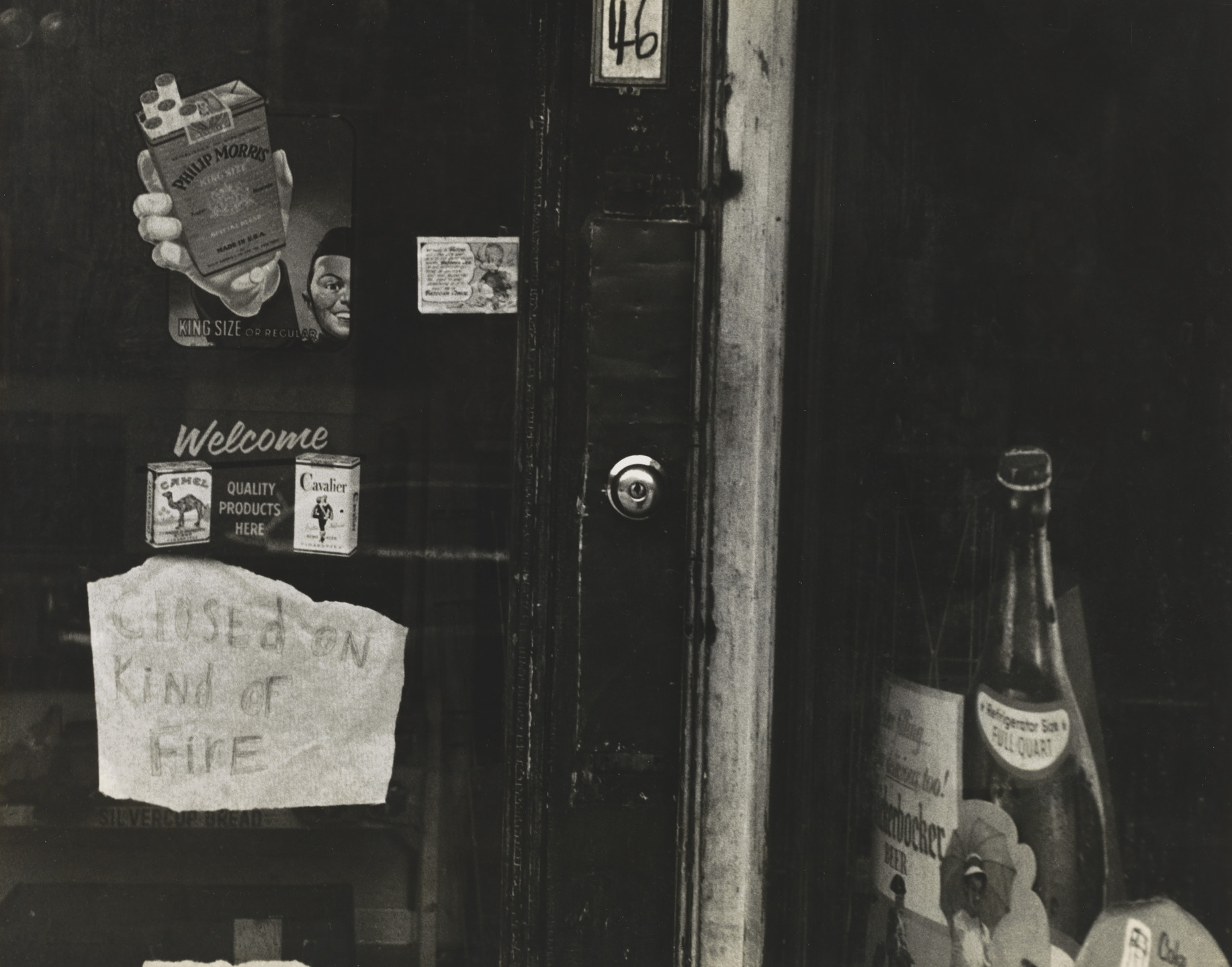 William Klein. Closed on Kind of Fire, New York. 1955