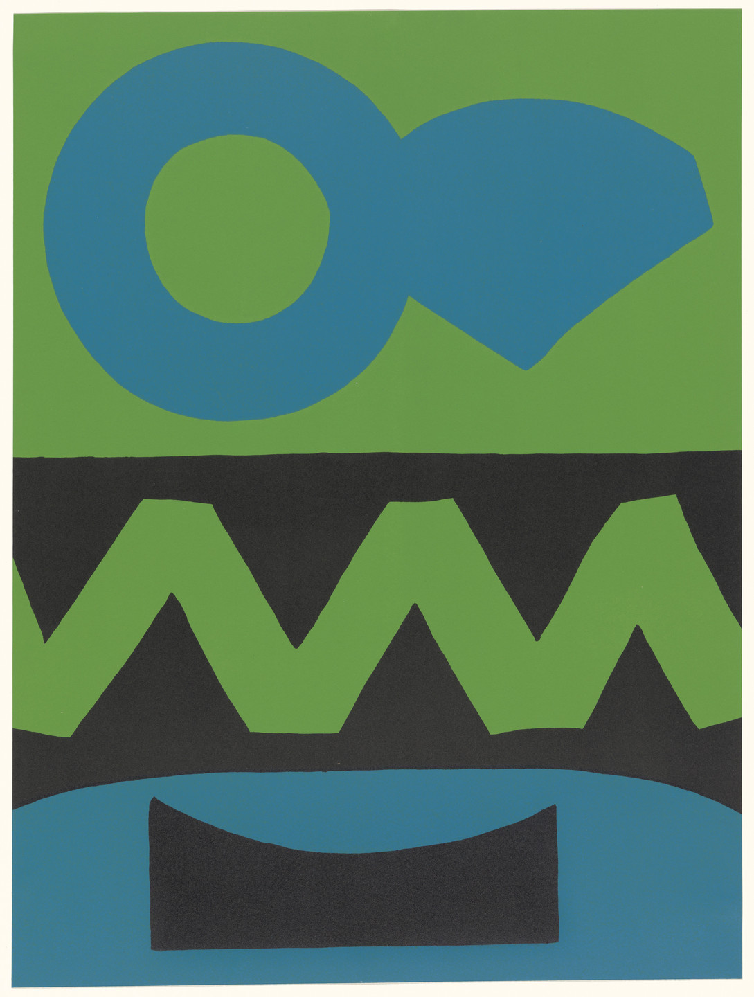 George Sugarman. Green, Blue and Black. 1965