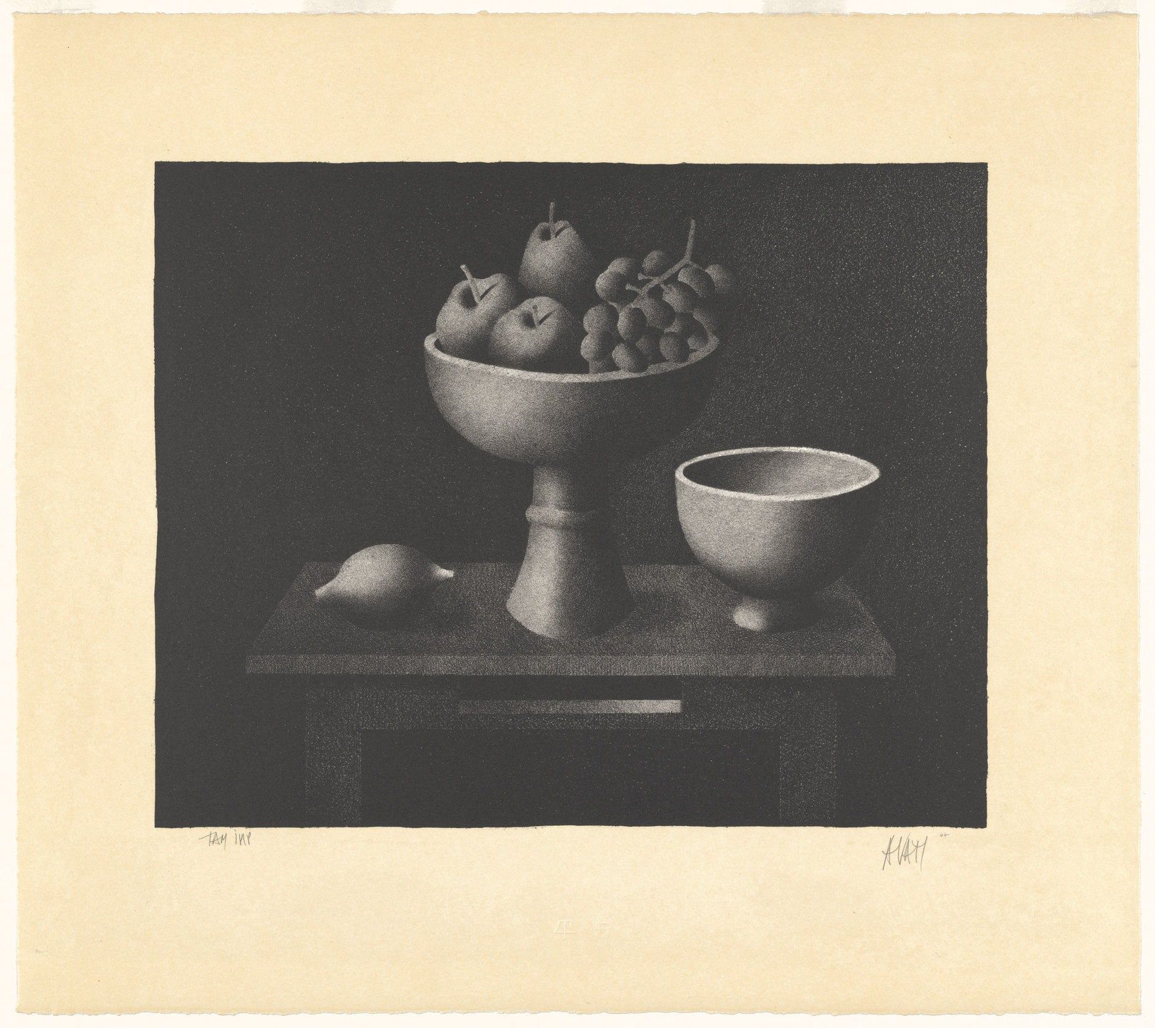 Mario Avati. Citron, Bol et Compotier. 1967