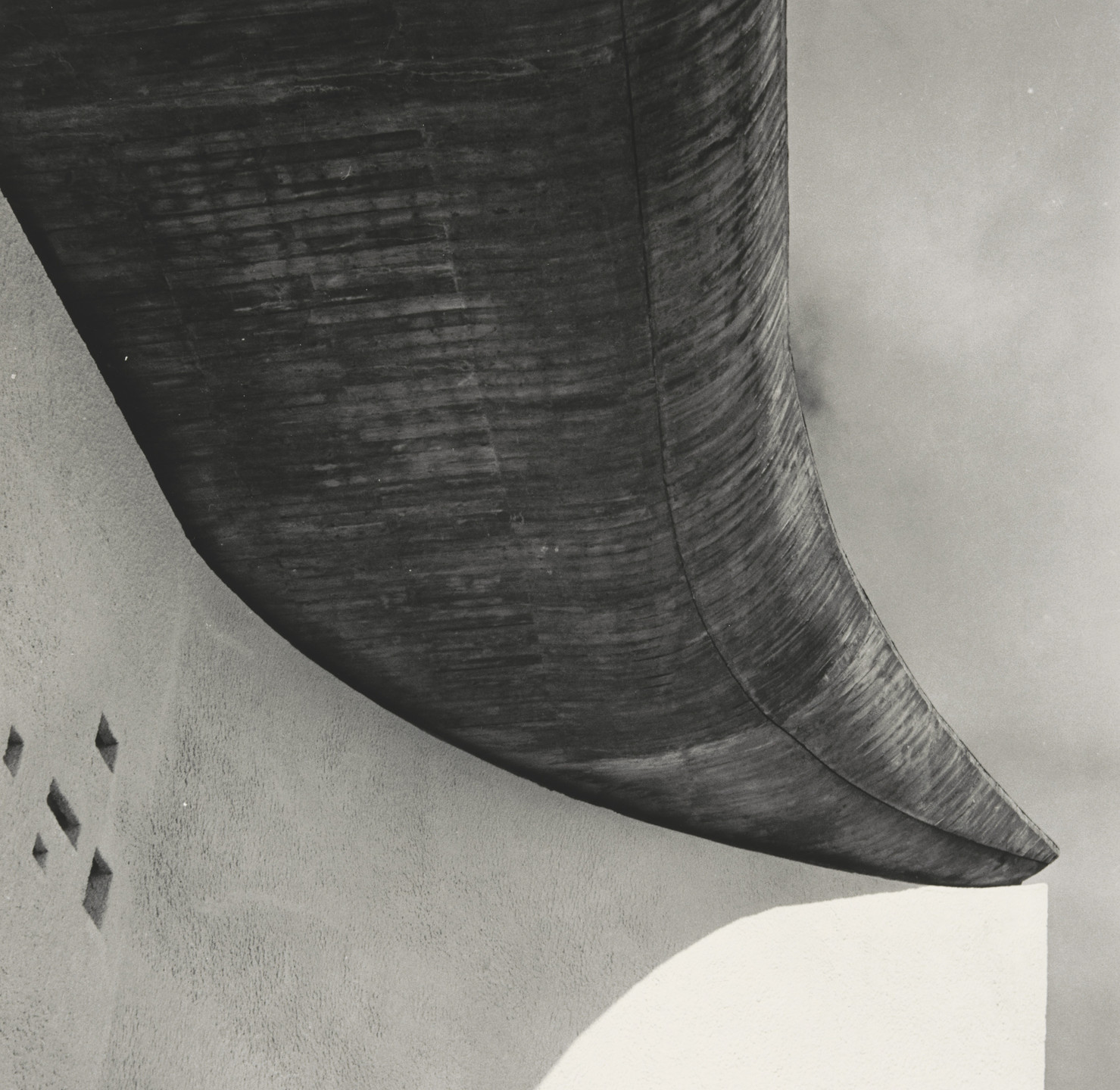 Lucien Hervé. Chapel Notre Dame du Haut, Ronchamp, France. 1953