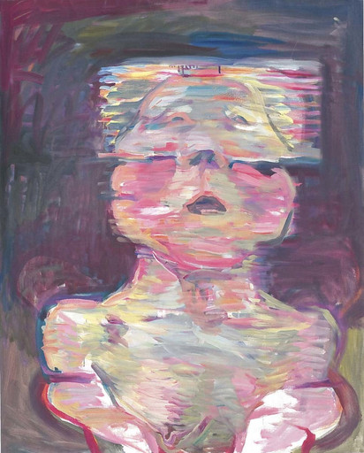 Maria Lassnig. Transparent Self-Portrait. 1987