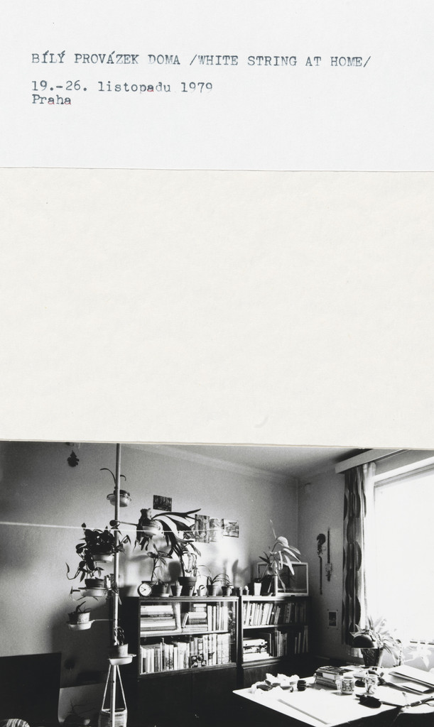 White string at home, Jiri Kovanda, November 19-26, 1979