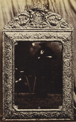 Charles Thurston Thompson. Late seventeenth-century silver repoussé mirror, attributed to Gerrit Jensen, d. 1715. 1853