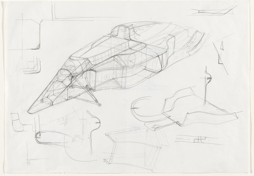 Sketch for body joints for Formula 1 Car, Model No. 639
