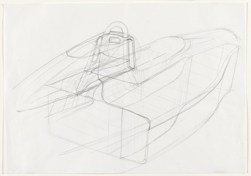 Sketch for body joints of Formula 1 car, Model #639