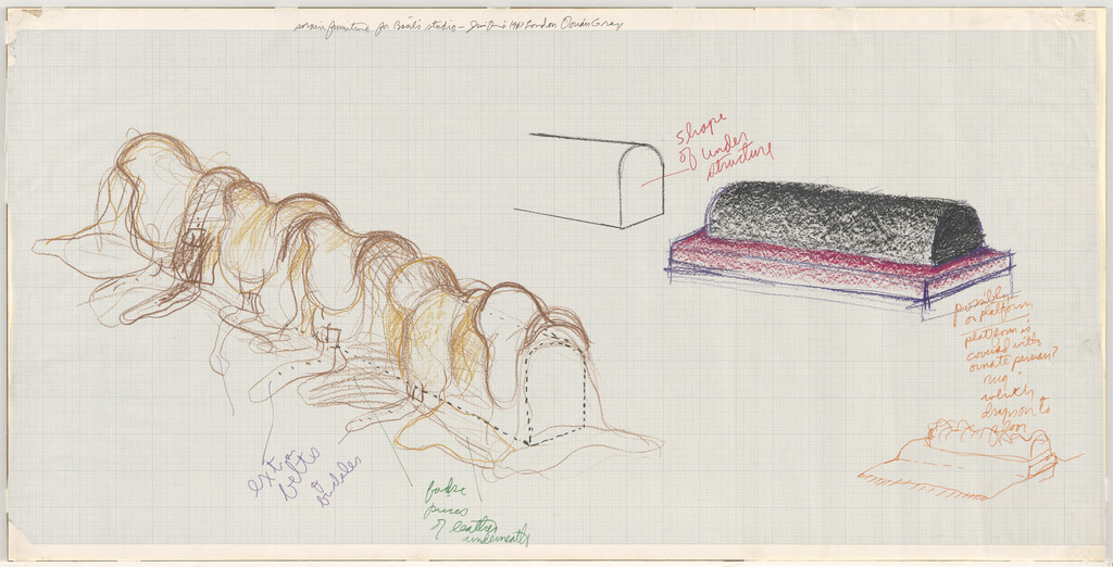 Structural Designs for Basil's Furniture, set design for The Picture of Dorian Gray