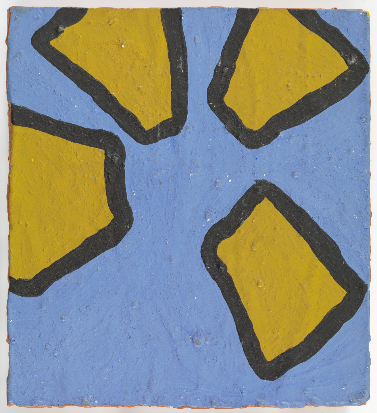 Lawrence Weiner. Yellow Wheel with Orange Border. 1963