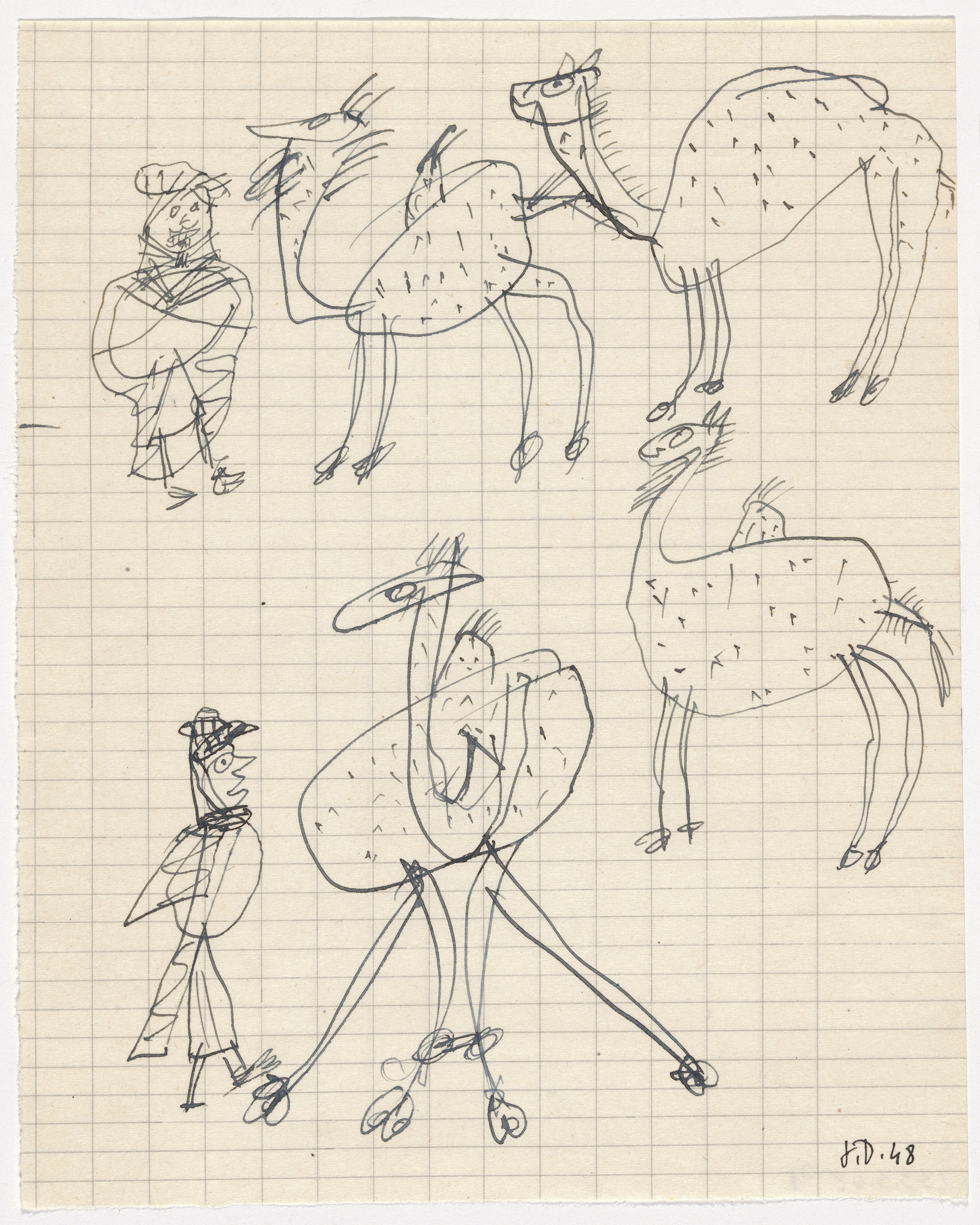 Jean Dubuffet. Sketchbook: El Golea, II