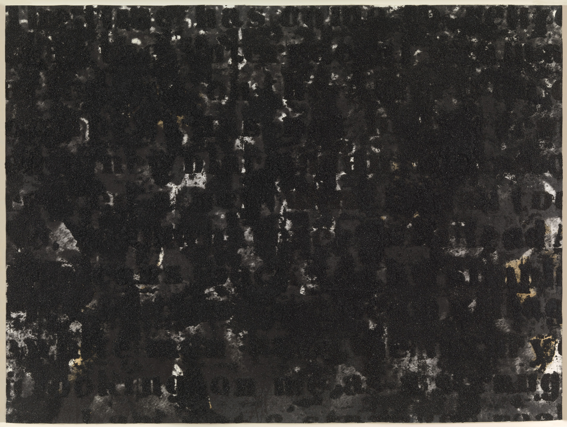 Glenn Ligon. Untitled (Stranger in the Village/Crowd #1). 2000