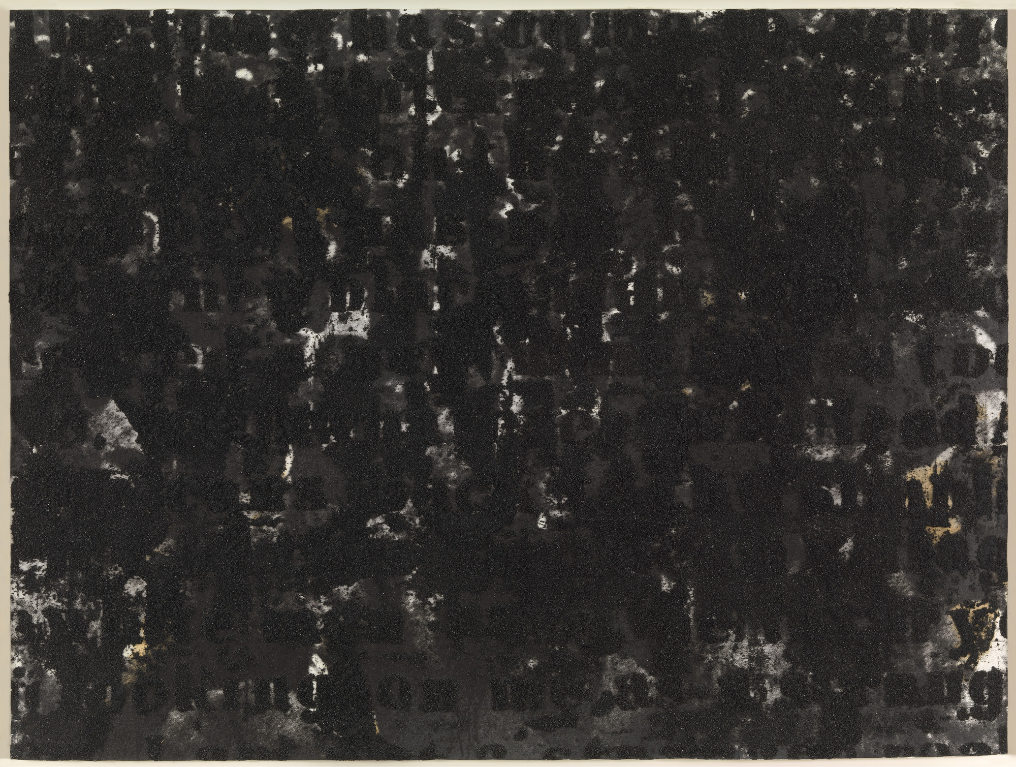 Glenn Ligon. Untitled (Stranger in the Village/Crowd #1). 2000 | MoMA