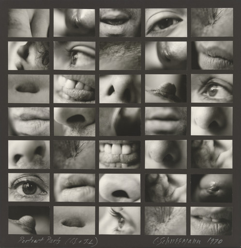 Carolee Schneemann. Portrait Partials. 1970