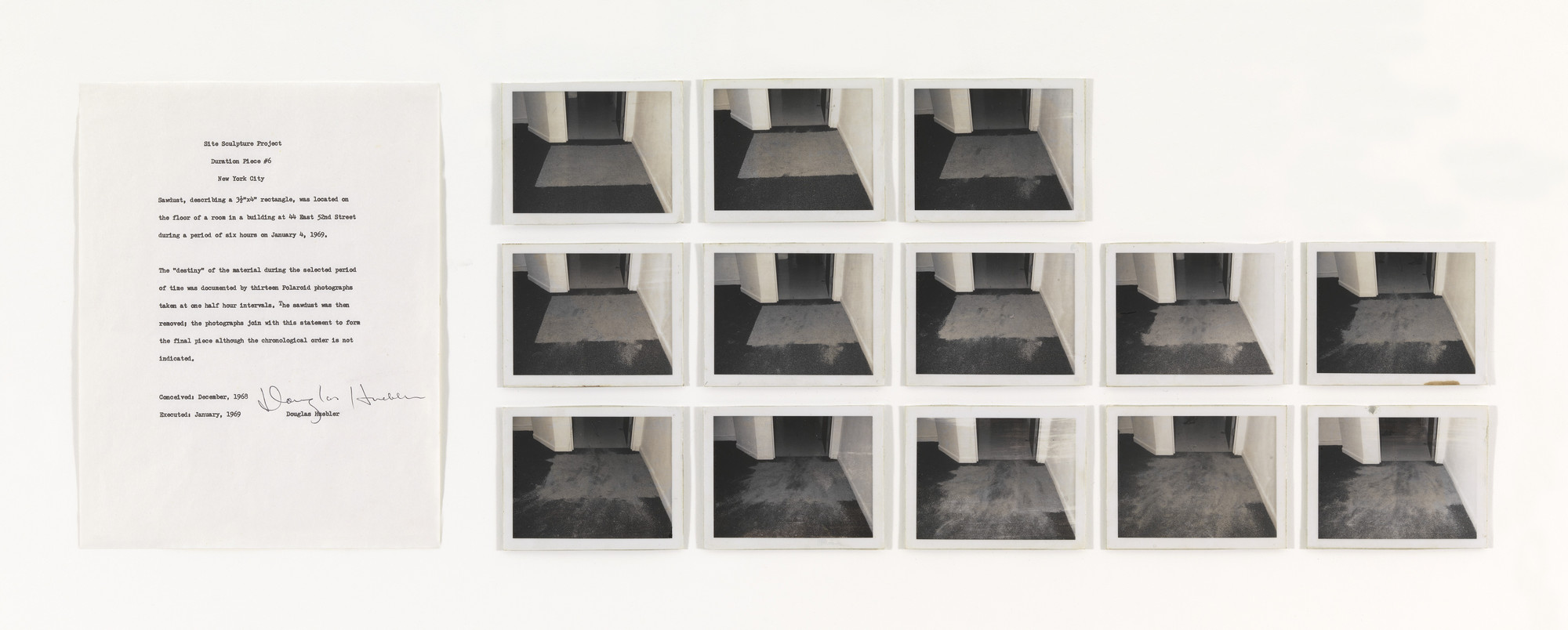 Douglas Huebler. Duration Piece #6. 1968